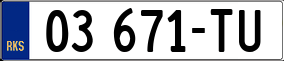 Trailer License Plate